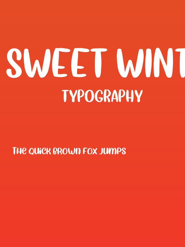 Sweet Winter Regular Poster