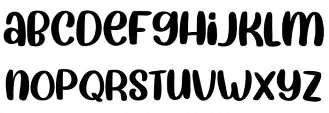 Sweet Winter Regular Font LOWERCASE