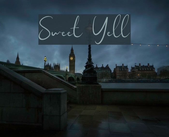 Sweet Yell Font examples