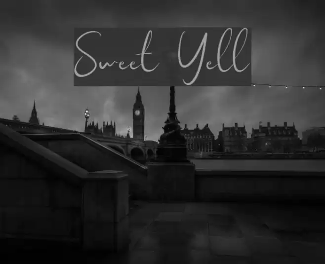 Sweet Yell Font examples