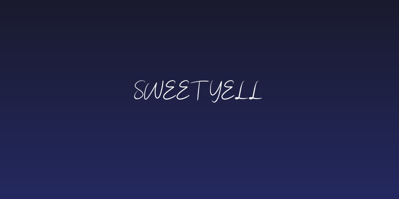 Sweet Yell Social Header