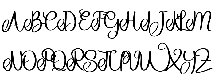 Sweet Yolanda Font UPPERCASE