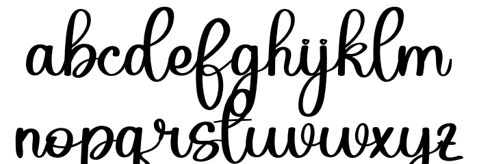 Sweet Yolanda Font LOWERCASE