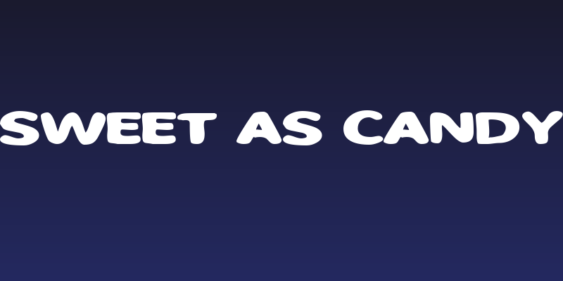 Sweet as candy Social Header