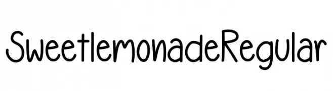 Sweet lemonade Regular Schriftart