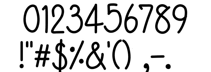 Sweet lemonade Regular Font OTHER CHARS