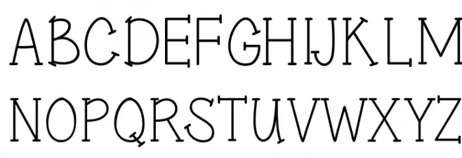 Sweet & sassy serif Polices MAJUSCULES