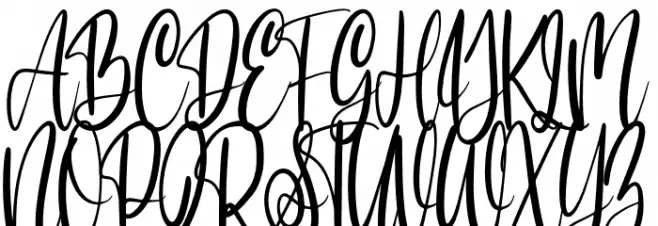 Sweet song Font UPPERCASE