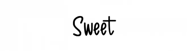 Sweet  تنزيل الخطوط