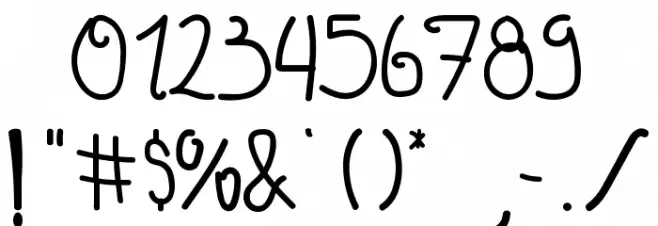 Sweet Font OTHER CHARS