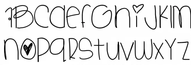 SweetBabe Caratteri MINUSCOLO