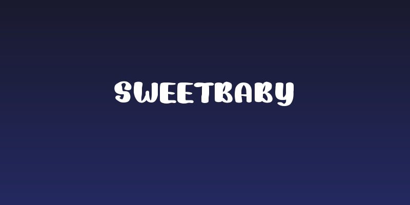 SweetBaby Social Header