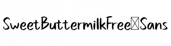 SweetButtermilkFree-Sans  تنزيل الخطوط