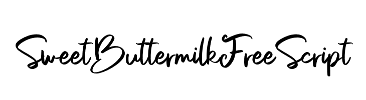 SweetButtermilkFree-Script  Frei Schriftart Herunterladen