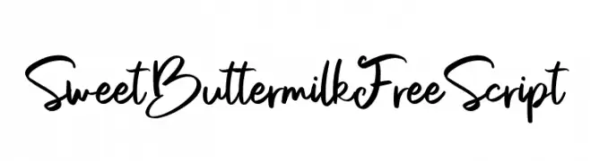 SweetButtermilkFree-Script  تنزيل الخطوط