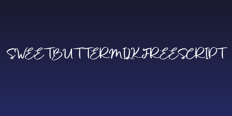 SweetButtermilkFree-Script Social Header