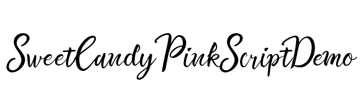 SweetCandyPinkScriptDemo  フリーフォントのダウンロード