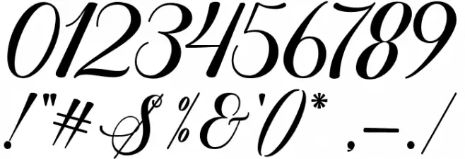 SweetChildScript Font OTHER CHARS