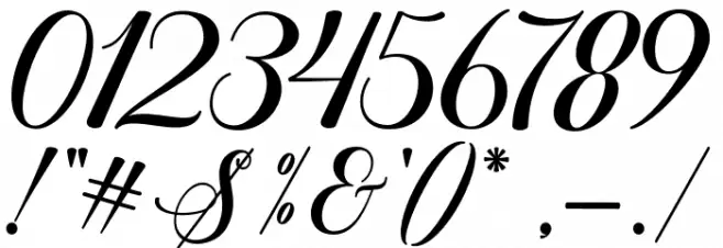 SweetChildScript Font OTHER CHARS