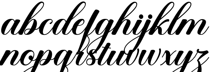 SweetChildScript Font LOWERCASE