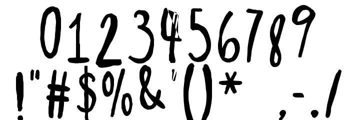 SweetDarkness Font OTHER CHARS
