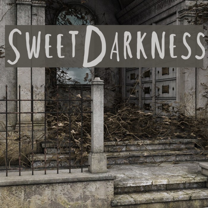 SweetDarkness Font examples