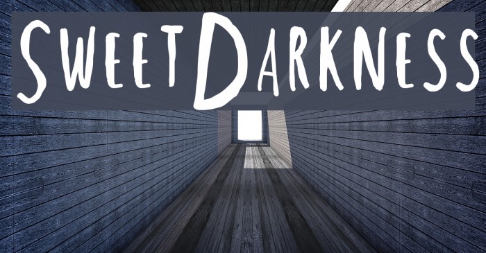 SweetDarkness Font examples