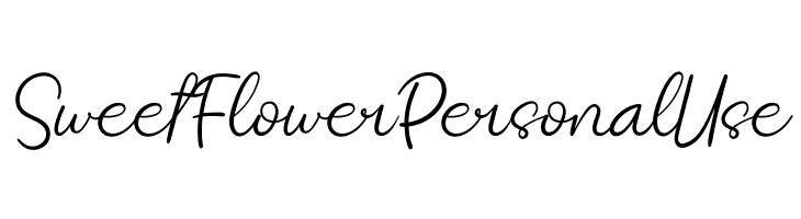 SweetFlowerPersonalUse  Скачать бесплатные шрифты