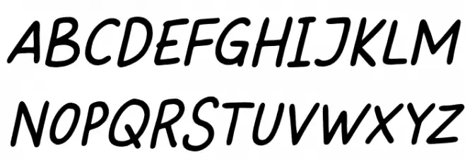 SweetHansan-Italic Fonte MAIÚSCULAS