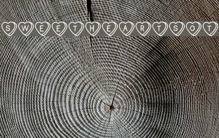 SweetHeartsOT Font examples