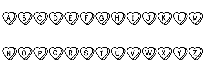 SweetHeartsOT Font LOWERCASE