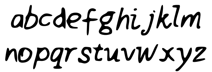 SweetHoney Schriftart Kleinbuchstaben