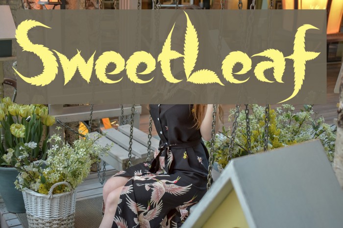 SweetLeaf Font examples