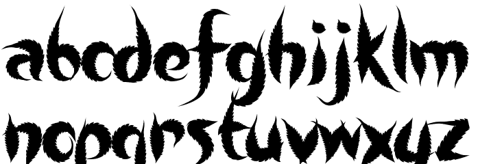 SweetLeaf Font LOWERCASE