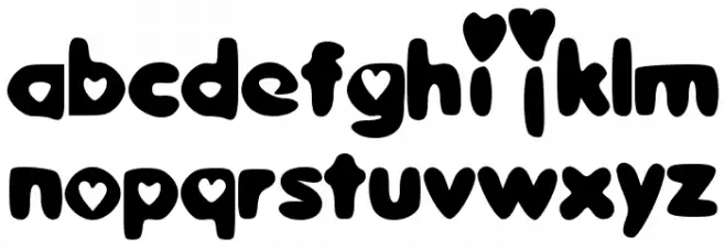 SweetLove خط أحرف صغيرة