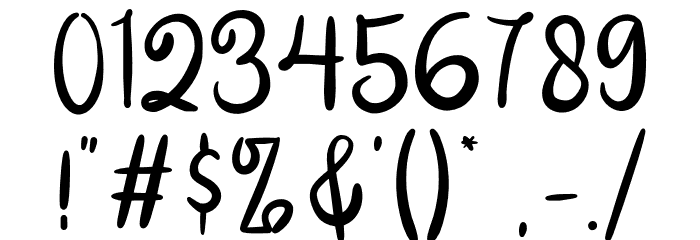 SweetLovelyRainbowThree-Reg Font OTHER CHARS