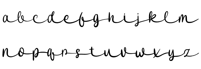 SweetLovelyRainbowThree-Reg Font LOWERCASE