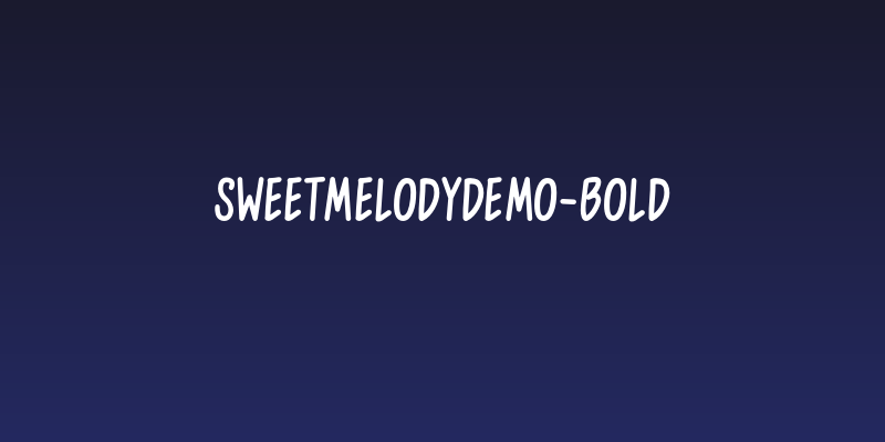 SweetMelodyDemo-Bold Social Header