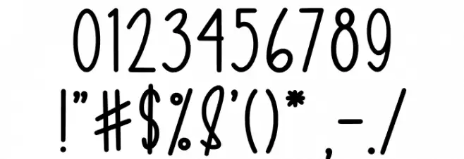 SweetMorning Font OTHER CHARS