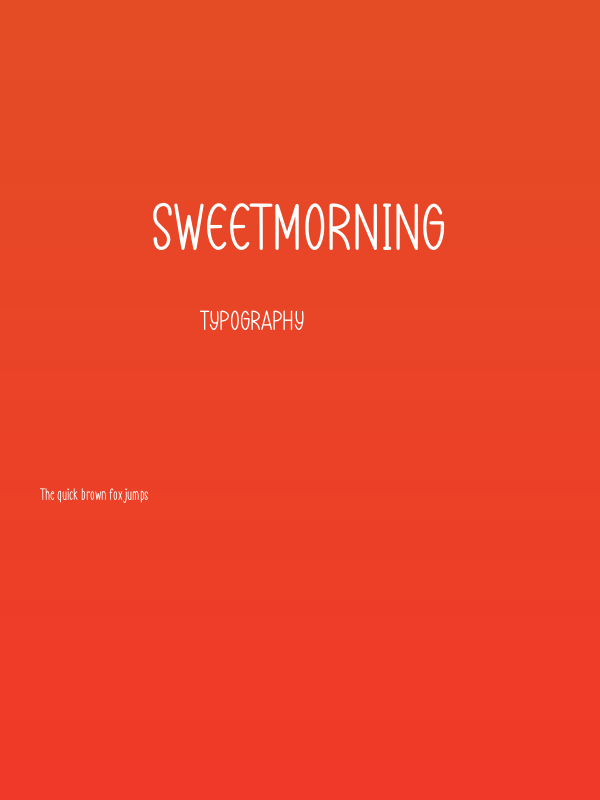SweetMorning Poster