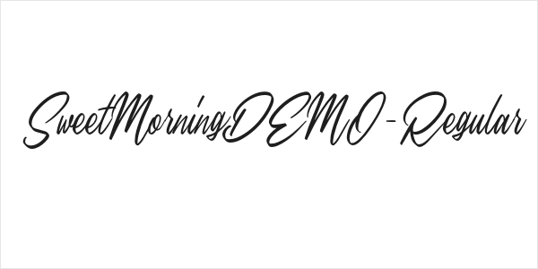 SweetMorningDEMO-Regular Logo