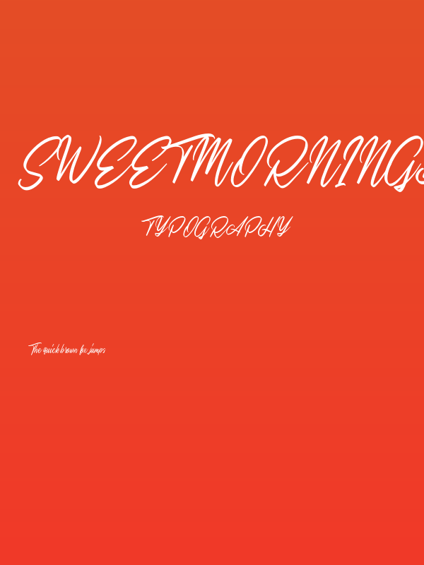 SweetMorningDEMO-Regular Poster