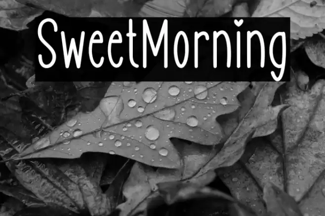 SweetMorning Font examples