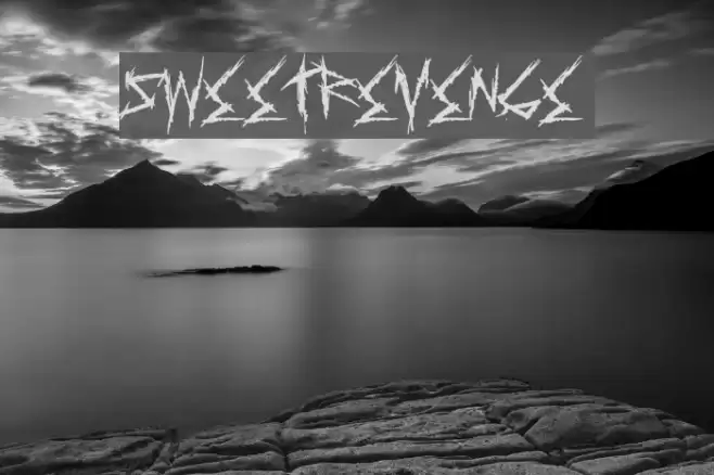 SweetRevenge Font examples