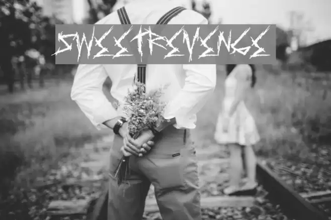 SweetRevenge Font examples