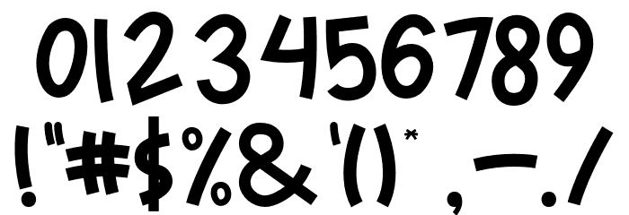 SweetSaturday Font OTHER CHARS