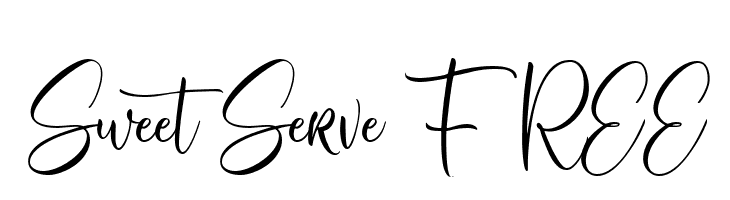 SweetServe FREE  フリーフォントのダウンロード