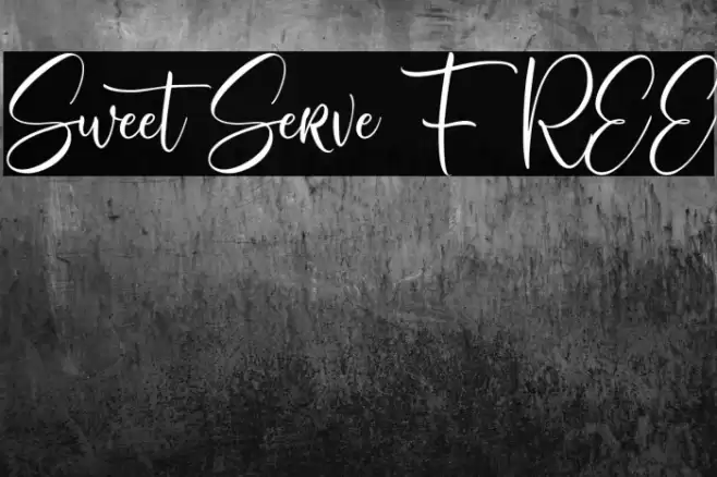 SweetServe FREE Font examples