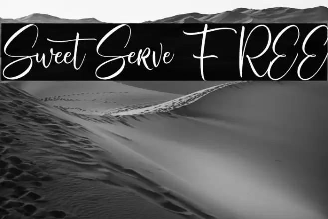SweetServe FREE Font examples