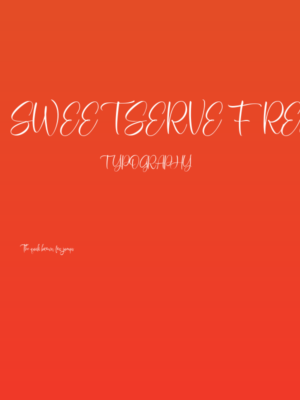 SweetServe FREE Poster